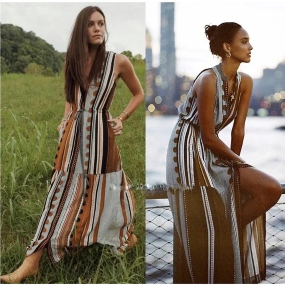 Anthropologie Maeve Alondra Maxi Dress